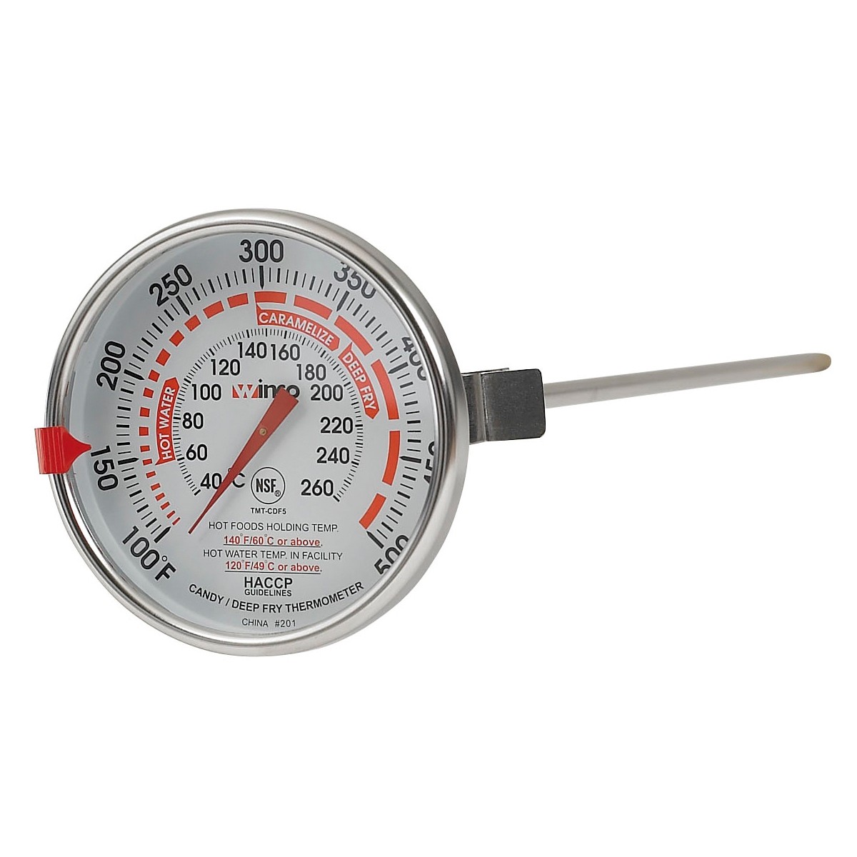 Winco TMT-CDF5 12" Probe Candy/Deep Fry Thermometer
