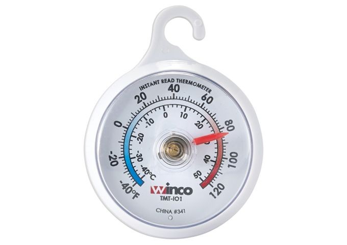 Winco TMT-IO1 Window/Wall Thermometer, -40° to 120°F