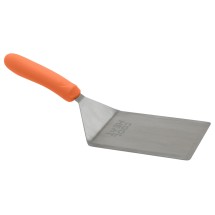 Winco TNH-63 Extra Heavy Turner with Cutting Edge and Orange Nylon Handle, 5&quot; x 6&quot; Blade
