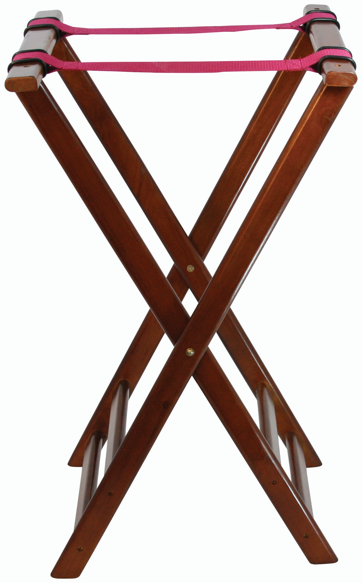 Winco TR-33W Walnut-Finish Folding Tray Stand 32"