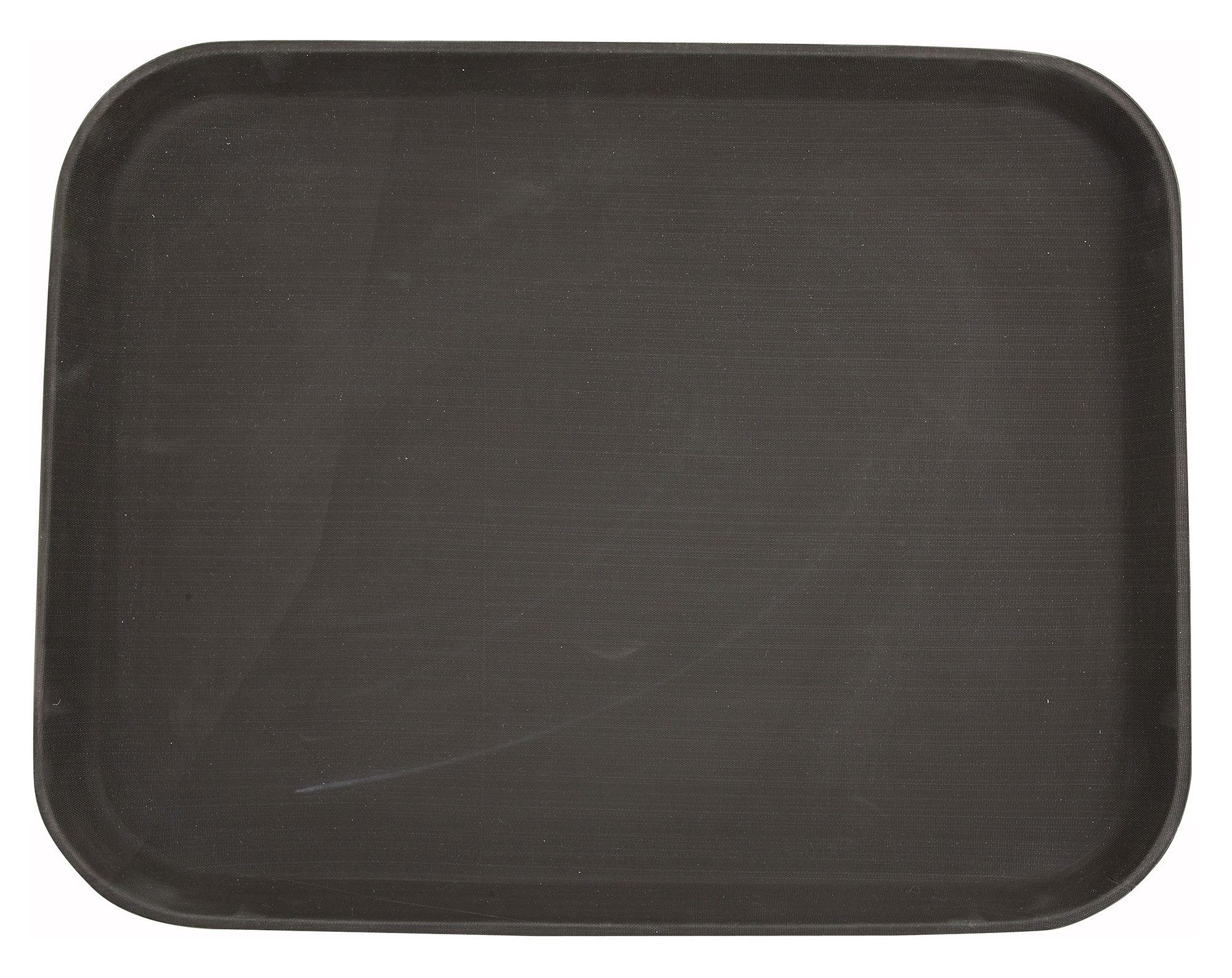 Winco TRH-1418 Brown Easy Hold Rectangular Tray 14" x 18"