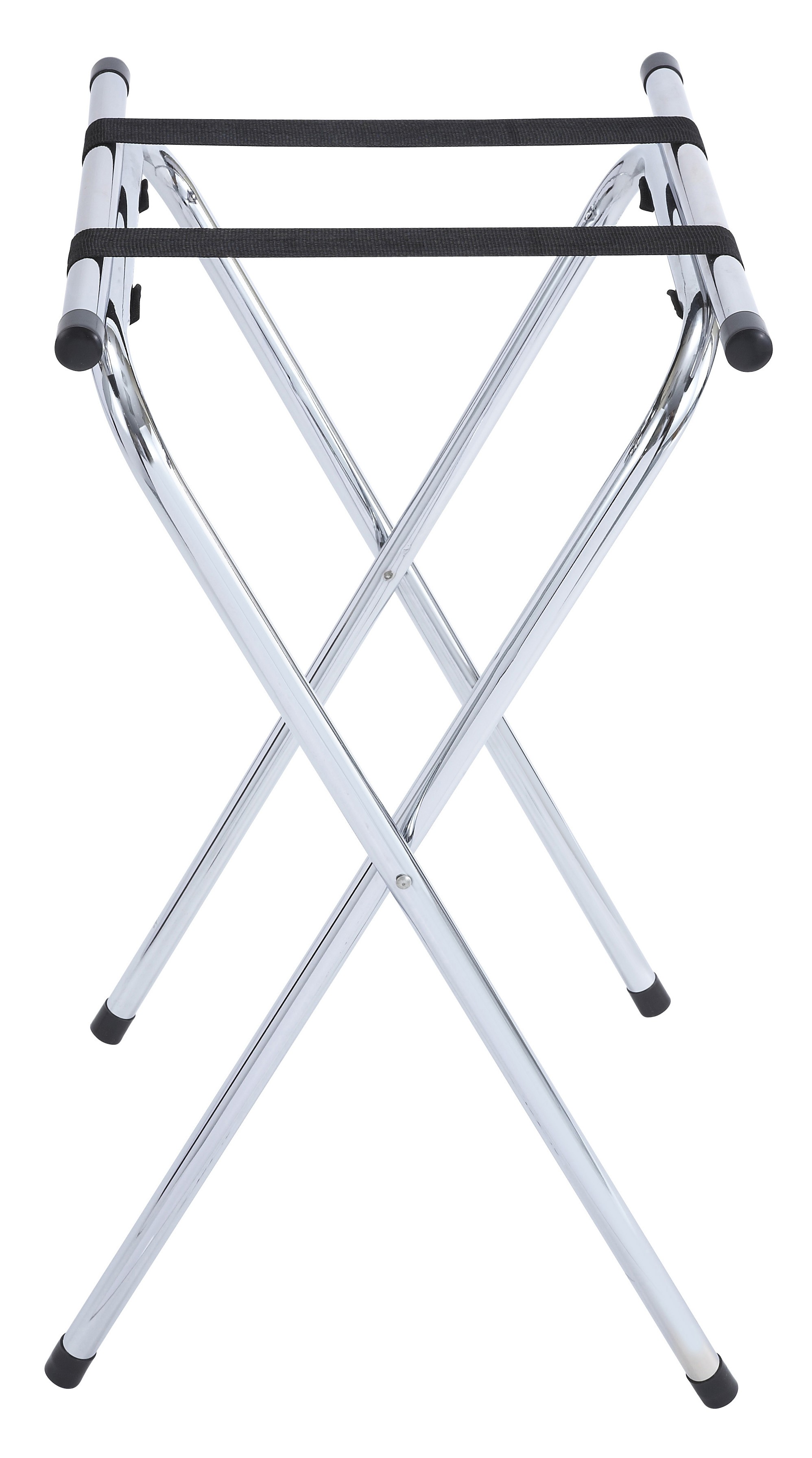 Winco TSY-1A Chrome Folding Tray Stand 31"