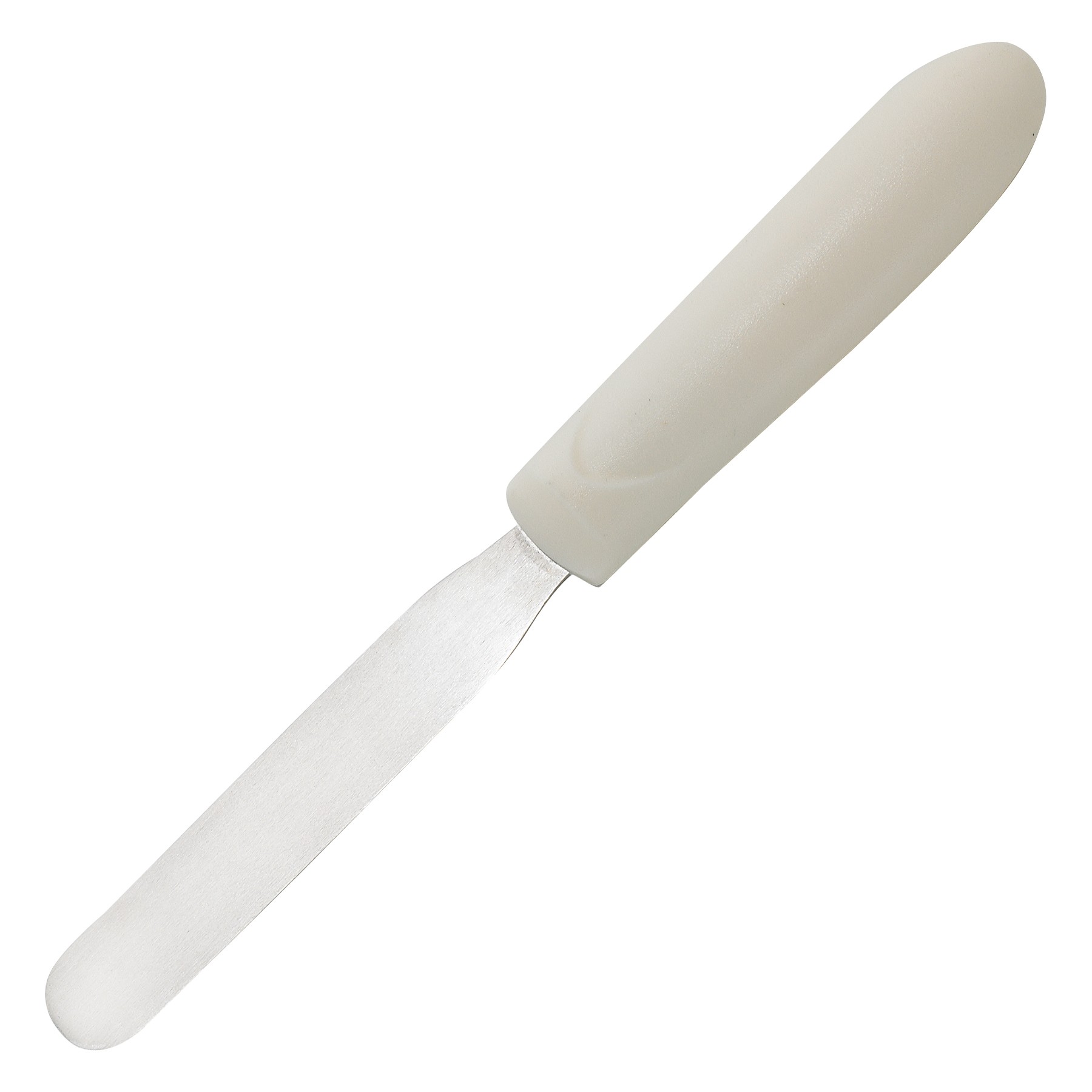 Winco TWPS-4 Bakery Spatula 4-1/4" Blade, White Polypropylene Handle