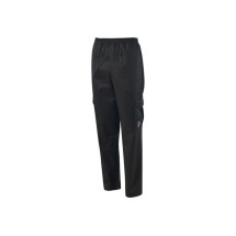 Winco UNF-11KXXL Black Cargo Chef Pants, 2XL