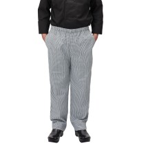 Winco UNF-4KL Houndstooth Poly-Cotton Blend Relaxed Fit Chef Pants, Large