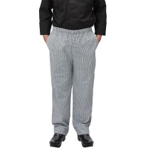 Winco UNF-4KS Houndstooth Poly-Cotton Blend Relaxed Fit Chef Pants, Small