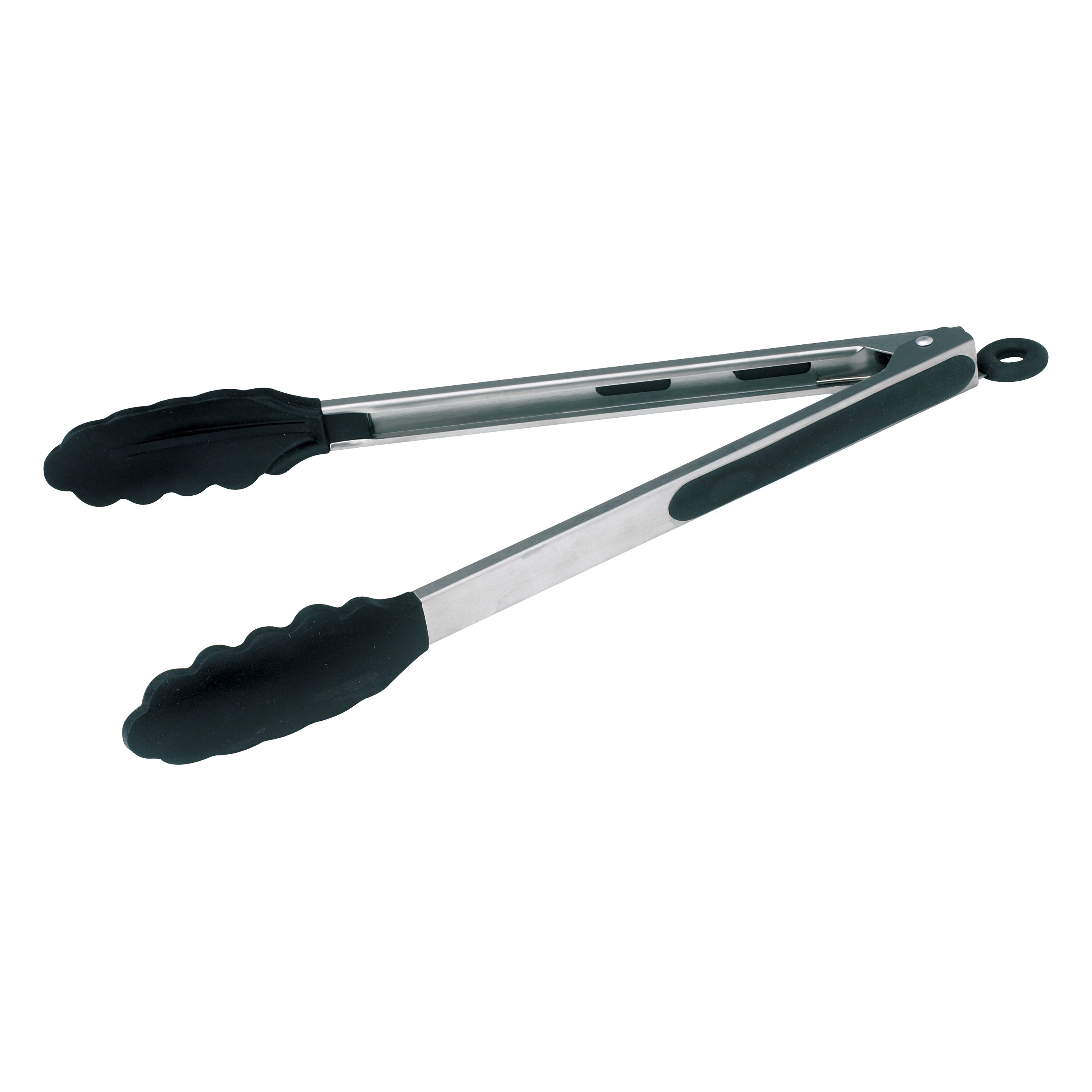 Winco UTS-12K Utility Tong with Black Rubber Tip, 12"