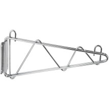 Winco VCB-18 Chrome-Plated Wall Mount Shelving Bracket 18&quot;W