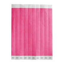 Winco WB-100PI-S Bar Maid Security Wristbands, Pink Solid (500/Pack)
