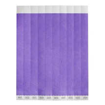 Winco WB-100PU-S Bar Maid Security Wristbands, Purple Solid (500/Pack)