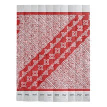Winco WB-100R-D Bar Maid Security Wristbands, Red Pattern (500/Pack)