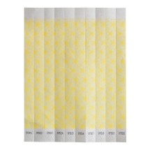 Winco WB-100Y-D Bar Maid Security Wristbands, Yellow Pattern (500/Pack)