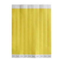Winco WB-100Y-S Bar Maid Security Wristbands, Yellow Solid (500/Pack)
