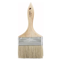 Winco WBR-40 4&quot; Wide Flat Pastry Brush with Wooden Handle