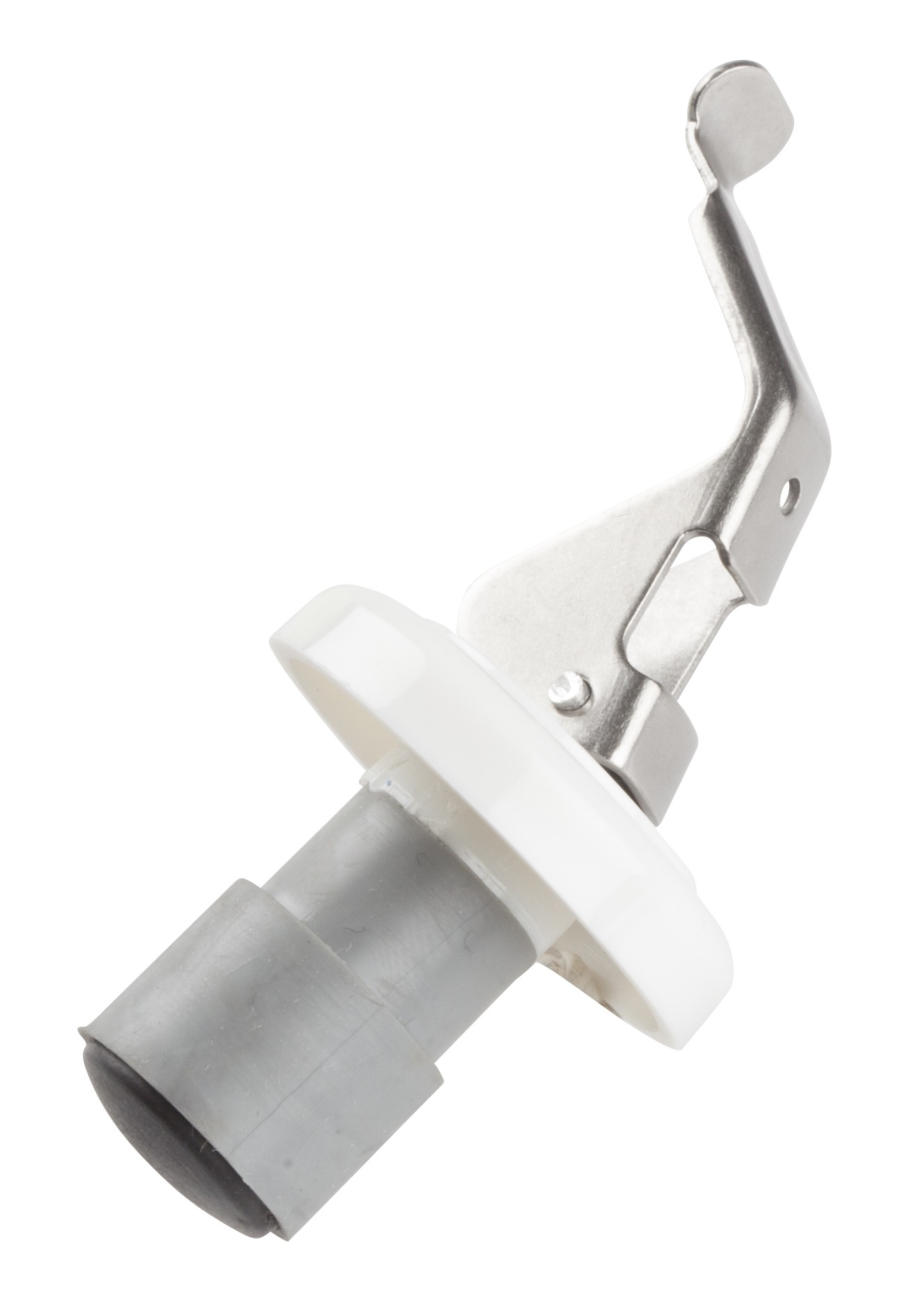 Winco WBS-W Stainless Steel Wine Bottle Stopper with White Collar