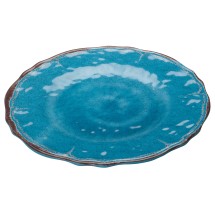 Winco WDM001-401 Luzia Blue Melamine Hammered Plate 9&quot;