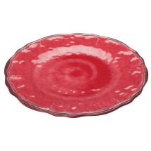 Winco WDM001-501 Luzia Red Melamine Hammered Plate 9&quot;