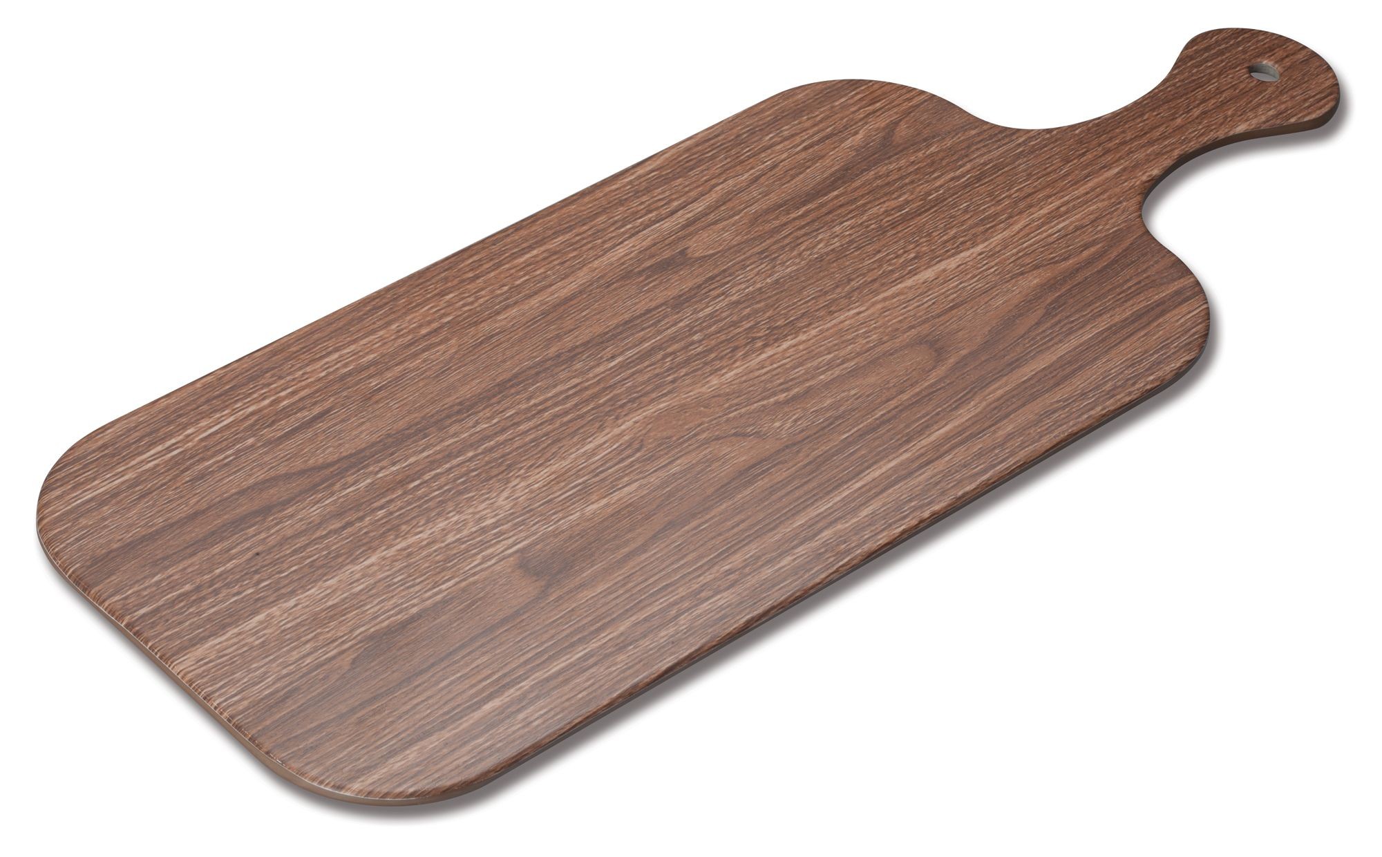 Winco WDM002-401 Semone Melamine Rectangular Platter, Wood 20-7/8" x 8"