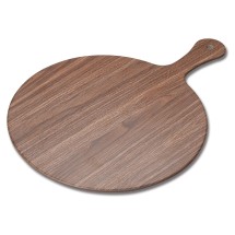 Winco WDM002-402 Semone Melamine Round Platter, Wood 11-7/8&quot;