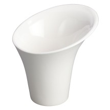 Winco WDP003-205 Rimini Creamy White Porcelain Snack Cup 5&quot; Dia x 5&quot; H