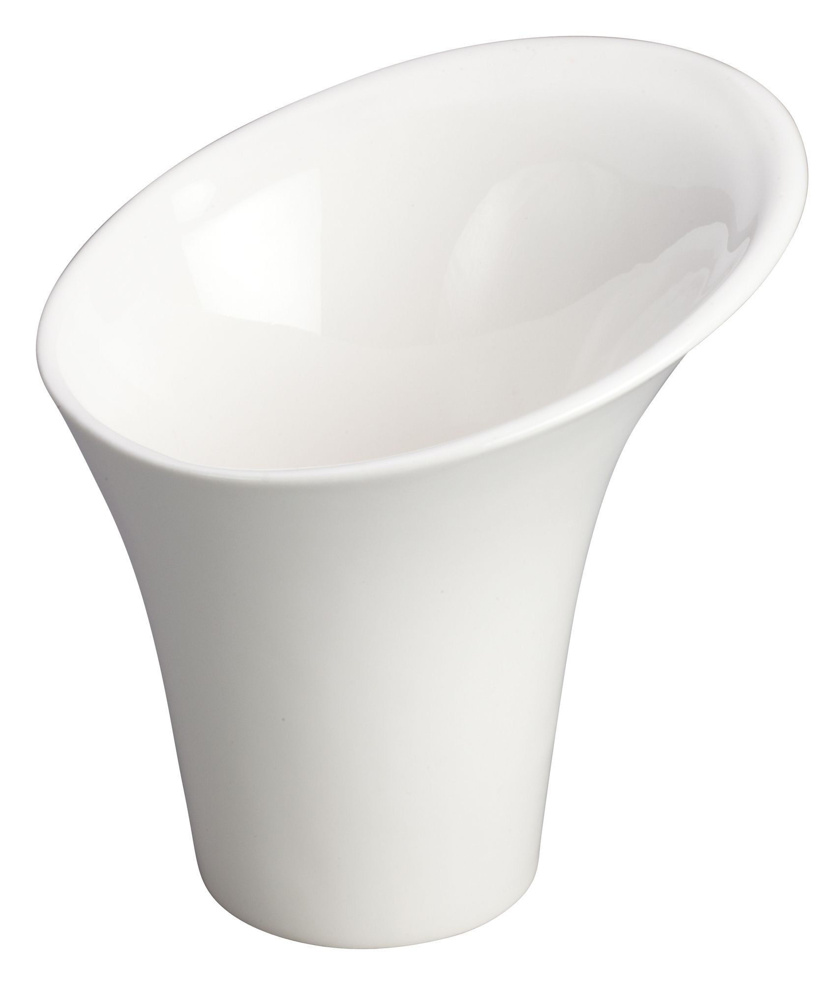 Winco WDP003-205 Rimini Creamy White Porcelain Snack Cup 5" Dia x 5" H