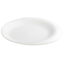 Winco WDP004-202 Ocea Creamy White Porcelain Round Plate 10"