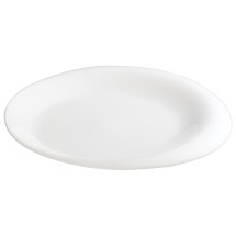 Winco WDP004-203 Ocea Creamy White Porcelain Round Plate 12&quot;
