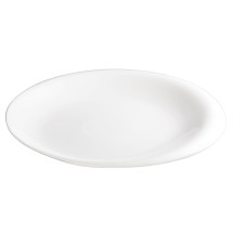 Winco WDP004-204 Ocea Creamy White Porcelain Round Plate 14&quot;