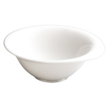 Winco WDP004-205 Ocea Creamy White Porcelain Round Bowl 4&quot;