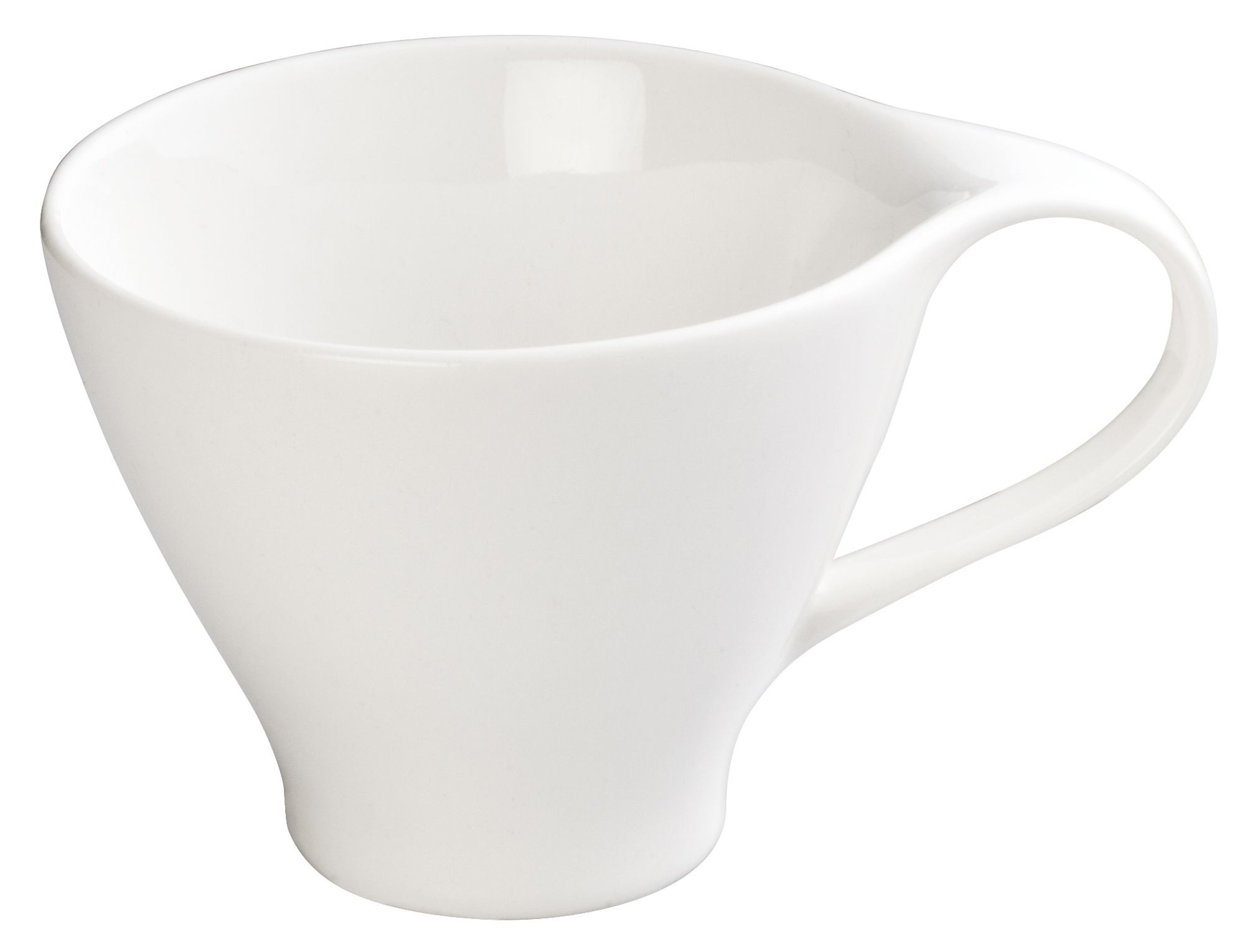 Winco WDP004-214 Ocea Creamy White Porcelain Coffee Cup 3-1/2"
