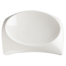 Winco WDP005-102 Carzola Porcelain Bright White Square Deep Bowl 7-3/4&quot; Sq (6-3/4&quot; Dia)