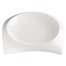 Winco WDP005-103 Carzola Porcelain Bright White Square Deep Bowl 10&quot; Sq (8-1/2&quot; Dia)
