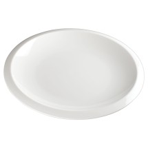 Winco WDP006-203 Bergomi Creamy White Porcelain Round Platter 12-1/2&quot; Dia.