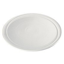Winco WDP007-102 Mazzari Creamy White Porcelain Round Platter 11&quot;