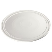 Winco WDP007-103 Mazzari Creamy White Porcelain Round Platter 12&quot;