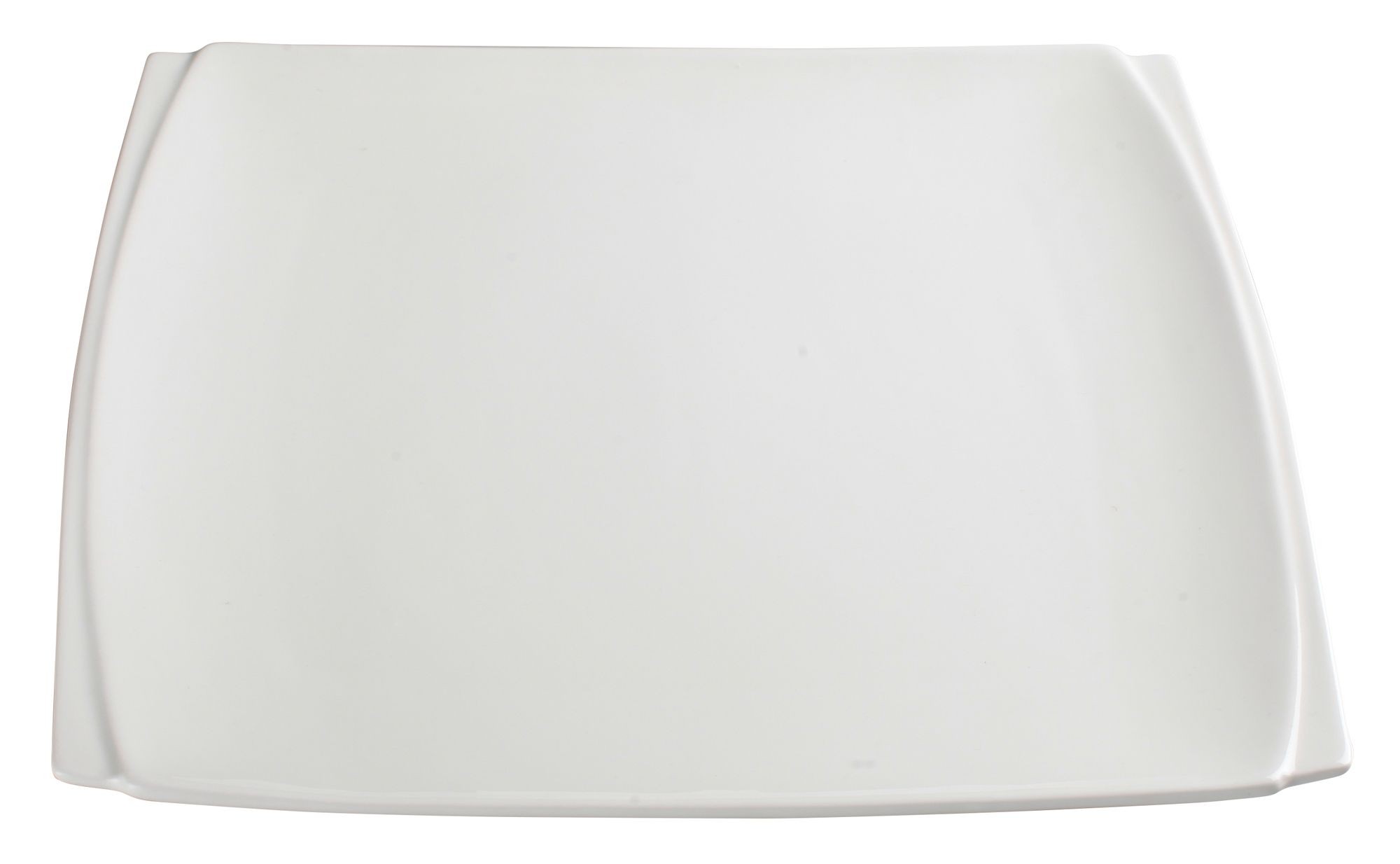 Winco WDP009-102 Bettini Porcelain Bright White Square Plate 11"