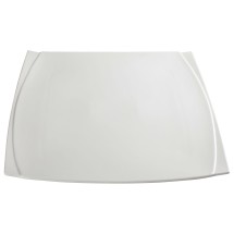 Winco WDP009-103 Bettini Porcelain Bright White Square Plate 14&quot;