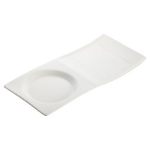 Winco WDP012-102 Tenora Porcelain Bright White Tray 10-1/2&quot; x 5&quot;