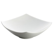 Winco WDP013-101 Lera Porcelain Bright White Square Deep Bowl 8-1/4&quot;