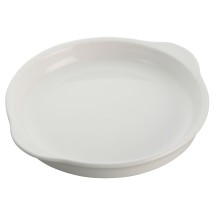 Winco WDP018-102 Edessa Porcelain Bright White Round Dish 6-5/8&quot;