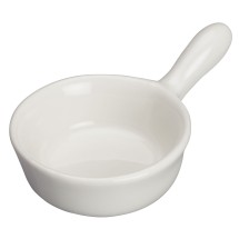 Winco WDP021-101 Mescalore Porcelain Bright White Mini Dish 2-1/2&quot; Dia