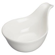 Winco WDP021-110 Mescalore Porcelain Bright White Saucer 3&quot; Dia x 2&quot; H