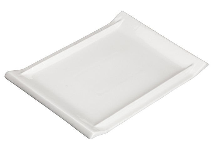 Winco WDP021-114 Mescalore Porcelain Bright White Plate 10-3/8" x 4"