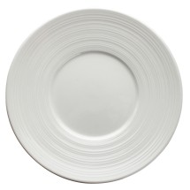 Winco WDP022-105 Zendo Porcelain Bright White Round Plate 6-1/2&quot;
