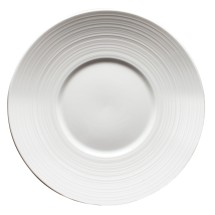 Winco WDP022-108 Zendo Porcelain Bright White Round Plate 10&quot;