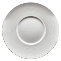 Winco WDP022-109 Zendo Porcelain Bright White Round Plate 11-1/8&quot;