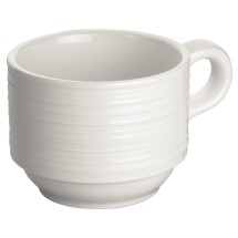 Winco WDP022-111 Zendo Porcelain Bright White Coffee Cup 3-1/4&quot;