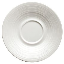 Winco WDP022-112 Zendo Porcelain Bright White Saucer 6&quot;