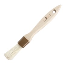 Winco WFB-10 1&quot; Wide Flat Pastry/Basting Brush with Wooden Handle