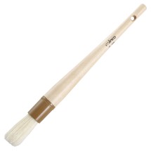 Winco WFB-10R 1-1/2 &quot; Wide Round Pastry/Basting Brush with Wooden Handle